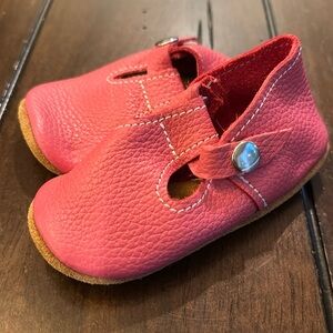 Baby Mary Jane Mon Petit T-strap Leather Moccasins